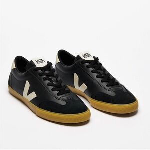 Veja Black and Cream Sneakers